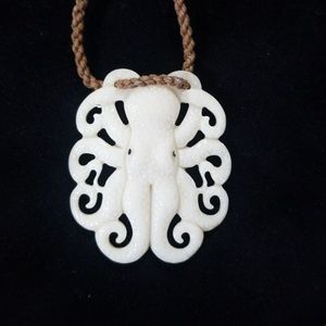 White Octopus Necklace